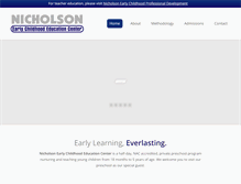Tablet Screenshot of nicholsonececenter.com